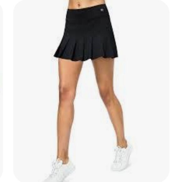 Eleven By Venus Williams Black Flutter Tennis Skirt Shorts/Pockets Extra… - Picture 1 of 9